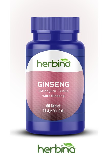 Ginseng Selenyum Çinko 60 Tablet