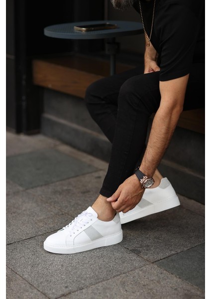 Serhat Özköroğlu-Beyaz Erkek Ayakkabı Beyaz