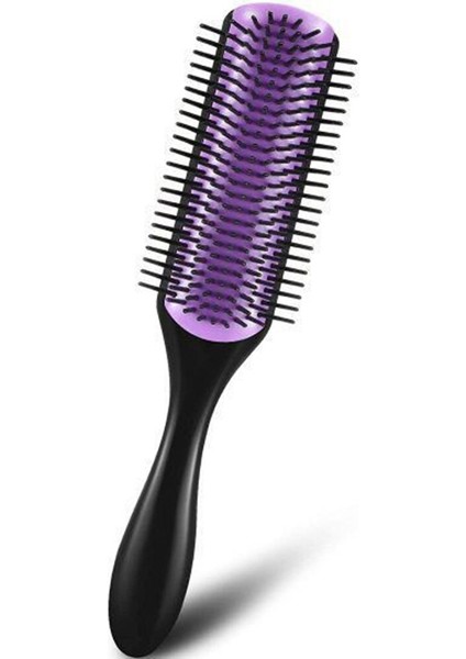 Salon Saç Tarak 9 Satırlar Dolaşık Açıcı Saç Fırçası Kuyruk Tarak Şekillendirici Saç Fırçası Düz Kıvırcık Islak Saç Saç Derisine Masaj Fırçası Kadın (Yurt Dışından) fırsatları