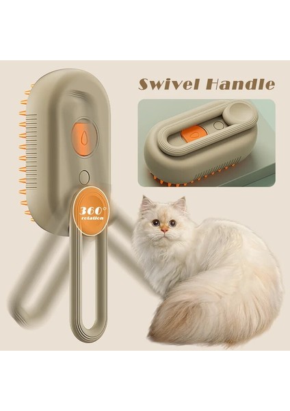 Buharlı Kedi Fırça 3 In 1 Elektrikli Sprey Köpek Saç Fırçaları Yumuşak Silikon Pet Epilasyon Fırçaları Evcil Hayvan Bakım Masaj Taraklar (Yurt Dışından) indirimleri