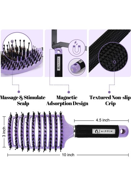 Kıl Naylon Kadın Tarak Saç Derisine Masaj Tarak Saç Fırçası Islak Kıvırcık Detangle Saç Fırçası Salon Kuaförlük Şekillendirici Araçları (Yurt Dışından) fiyatları