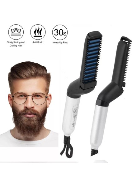 Şekillendirici Sakal Düzleştirici Tarak/fırça, Elektrikli Saç ve Sakal Düzleştirici, Mini Saç Düzleştirici, Erkekler Hızlı Saç ve Sakal Düzleştirici Şekillendirici Tarak (Yurt Dışından) modelleri
