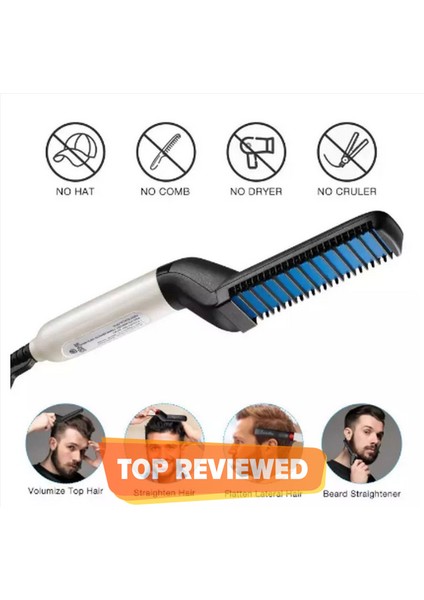 Şekillendirici Sakal Düzleştirici Tarak/fırça, Elektrikli Saç ve Sakal Düzleştirici, Mini Saç Düzleştirici, Erkekler Hızlı Saç ve Sakal Düzleştirici Şekillendirici Tarak (Yurt Dışından) indirimleri