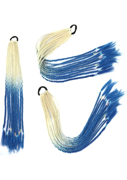 Dreadlocks Peruk Yüksek At Kuyruğu Hip Hop Çift At Kuyruğu Kirli Dreadlocks Renk Degrade Saç Örgü Artefakt Bağlı Büküm Uzun Örgü (Yurt Dışından) indirimleri