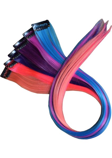 Kulak Asılı Boyalı Renk Peruk Seti Tek Klip Boyalı Peruk Şeridi Uzun Düz Saç Evde Görünmez Yüksek Sıcaklık Ipek Rengi (Yurt Dışından) indirimleri