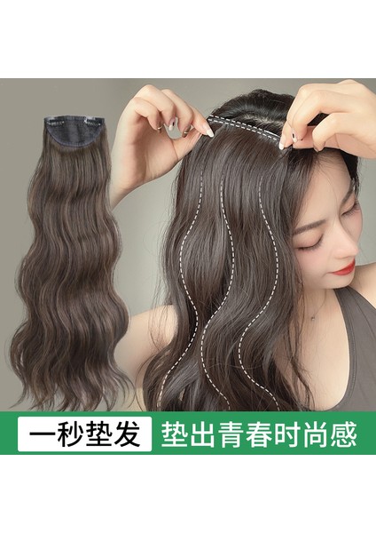 Saç Paketi Kabarık Kafa Su Dalgalanma Peruk Seti Kadın Iki Tarafı Ek Saç Ölçer Yükseklik Kafatası Üst Altlık Saç Kökü Görünmez Kıvırcık Saç Peruk (Yurt Dışından)