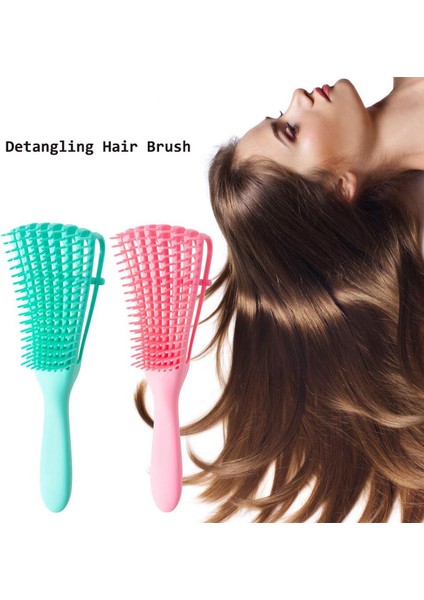 Dolaşık Açıcı Saç Fırçası Saç Derisi Masaj Saç Tarak Kadın Kıvırcık Saç Dolaşık Açıcı Saç Fırçası Profesyonel Salon Sağlık Şekillendirici Araçları (Yurt Dışından)