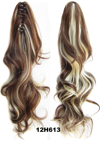 Gerçek Atış Uzun Katmanlı Pençe Klip At Kuyruğu Kıvırcık Saç Kaplan Klip Kadınlar Için At Kuyruğu Tekel Peruk (Yurt Dışından) fırsatları