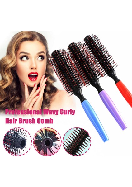Kadın Dalgalı Kıvırcık Saç Fırçası Tarak Silindir Şekli Kuaför Femal Dropshipping Şekillendirici Saç Rengi Rastgele Araçları Kuru Islak A4T6 (Yurt Dışından) fiyatları