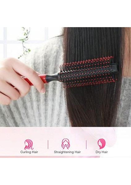 Kadın Dalgalı Kıvırcık Saç Fırçası Tarak Silindir Şekli Kuaför Femal Dropshipping Şekillendirici Saç Rengi Rastgele Araçları Kuru Islak A4T6 (Yurt Dışından) fırsatları