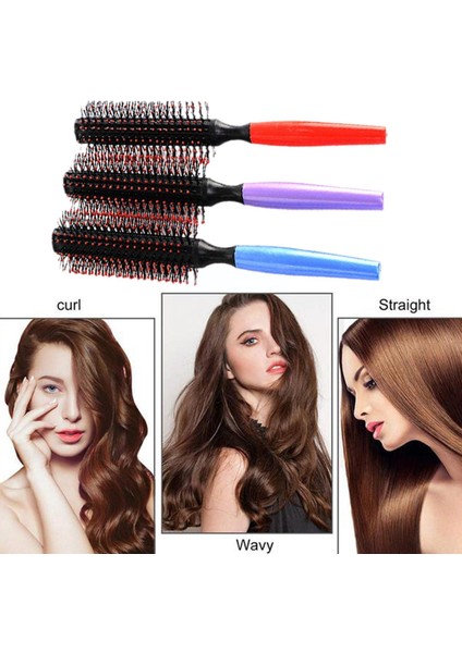 Kadın Dalgalı Kıvırcık Saç Fırçası Tarak Silindir Şekli Kuaför Femal Dropshipping Şekillendirici Saç Rengi Rastgele Araçları Kuru Islak A4T6 (Yurt Dışından) indirimleri