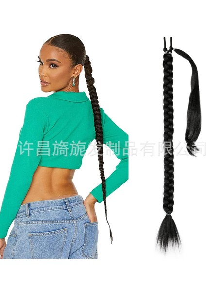 Xuchang Peruk At Kuyruğu Kadın Sarma Saç Uzatma At Kuyruğu Sentetik Yanlış Örgüler Boks At Kuyruğu (Yurt Dışından)