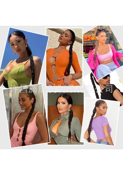 Xuchang Peruk At Kuyruğu Kadın Sarma Saç Uzatma At Kuyruğu Sentetik Yanlış Örgüler Boks At Kuyruğu (Yurt Dışından) fiyatları