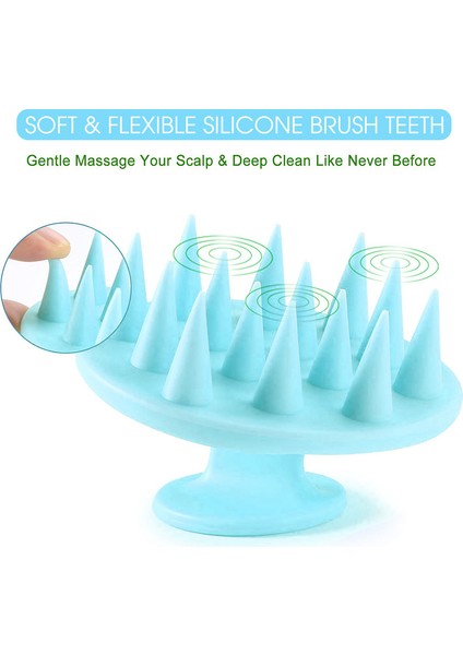 Esogoal Saç Yıkama Fırçası Saç Derisine Masaj Fırçası Silikon Kafa Kepek Önleyici Şampuan Saç Bakımı Masaj Tarak (Yurt Dışından) fiyatları