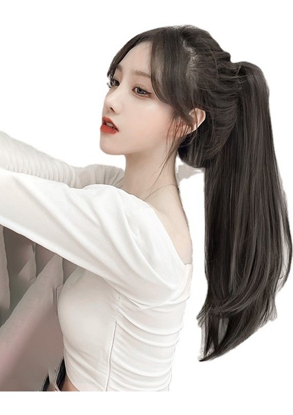 Peruk Kadın Uzun Saç Peruk At Kuyruğu Askısı Mikro Rulo Tutma At Kuyruğu Büyük Dalga Doğal Simülasyon Tutma Yüksek At Kuyruğu (Yurt Dışından) indirimleri