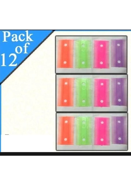 12'li Paket Yüksek Kaliteli Anti Lice Saç Tarağı Kanghi Çok Renkli Saf Plastik Tarak Kanghi (Yurt Dışından)
