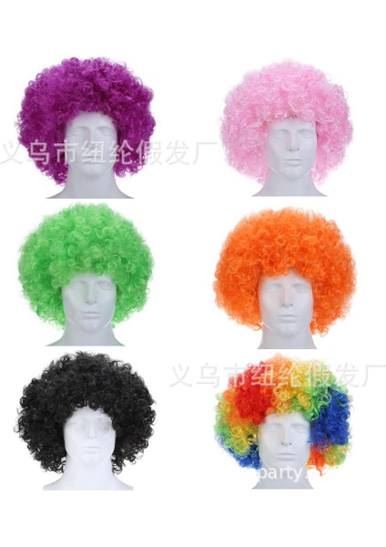 Avrupa Kupası Dünya Kupası Bayrağı Renkleri Peruk Hayranları Parti Malzemeleri Afro Başlık Karnaval Festivali Sahne (Yurt Dışından) fiyatları