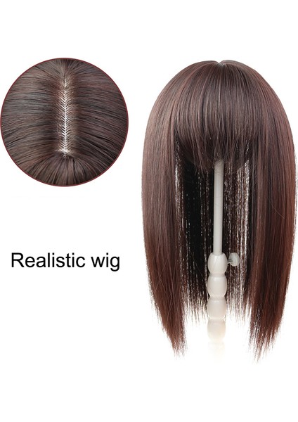 Düz Saç Toppers Postiş Klip Kadın Patlama Saçak Saç Uzantıları Peruk (Yurt Dışından) modelleri