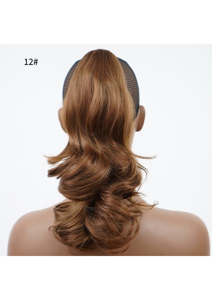 Peruk At Kuyruğu Yüksek Sıcaklık Fiber Kavrama Kısa Kıvırcık Saç Pençe Klipsi Kıvırcık At Kuyruğu (Yurt Dışından) modelleri