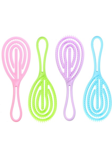 Saç Tarak Saç Derisine Masaj Saç Fırçası Islak Kıvırcık Saç Tarak Arapsaçı (Pembe) (Yurt Dışından) fırsatları