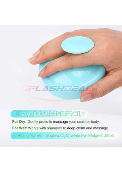 Iflashdeal Saç Yıkama Fırçası Saç Derisine Masaj Fırçası Silikon Kafa Kepek Önleyici Şampuan Saç Bakımı Masaj Tarak (Yurt Dışından) indirimleri