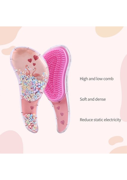 Saç Tarak Kadın Saç Derisi Masaj Fırçası Flamingo Kuaförlük Tt Sevimli Karikatür Baskı Islak Kıvırcık Detangle Fırça Saç Modelleri Aracı (Yurt Dışından) modelleri