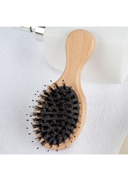 Nieuwe Houten Handvat Natuurlijke Varkenshaar Borstel Kleine Borstel Varkenshaar Nylon Nieuwe Salon Dolaşık Açıcı Haar Kam Dolaşık Açıcı Kam (Yurt Dışından) fiyatları
