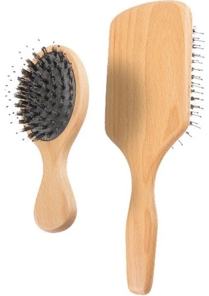 Nieuwe Houten Handvat Natuurlijke Varkenshaar Borstel Kleine Borstel Varkenshaar Nylon Nieuwe Salon Dolaşık Açıcı Haar Kam Dolaşık Açıcı Kam (Yurt Dışından) modelleri