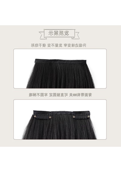 Hanfu Peruk Peruk Seti Antik Stil Mısır Stigma Saç Paketi Tek Parça Antik Kostüm Saç Torbası Düz Saç Dolgu Peri Görünmez Saç Modeli (Yurt Dışından)