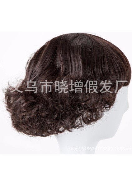 Siyah Çocuk Kimyasal Fiber Peruk Koyu Kahverengi Kısa Kıvırcık Çocuk Saçları Açık Kahverengi Bebek Fotoğraf Peruk (Yurt Dışından) modelleri