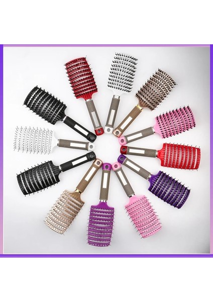 Kıl Naylon Saç Fırçası Kızlar Saç Derisi Masaj Tarak Kadınlar Için Islak Kıvırcık Detangle Saç Fırçası Salon Kuaförlük Şekillendirici Aracı (Yurt Dışından) fiyatları