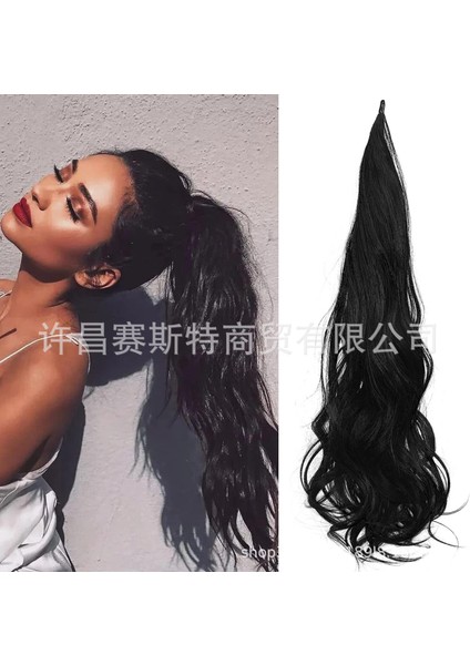 Dış Ticaret Sınır Ötesi Avrupa ve Amerikan Kimyasal Fiber Peruk 32IN Peruk At Kuyruğu Yara Saç Uzatma Peruk Sıcak Peruk (Yurt Dışından) fiyatları