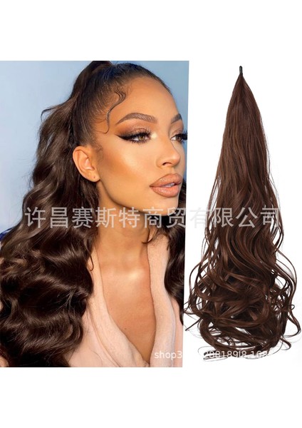 Dış Ticaret Sınır Ötesi Avrupa ve Amerikan Kimyasal Fiber Peruk 32IN Peruk At Kuyruğu Yara Saç Uzatma Peruk Sıcak Peruk (Yurt Dışından) modelleri