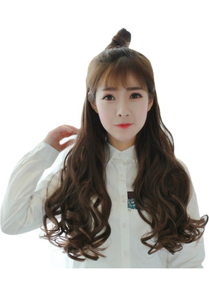 Peruk Seti Uzun Kıvırcık Saç Tek Parça Iki Klip Rulo Saç Uzatma Postiş Klip Nefes Alabilir (Yurt Dışından) indirimleri