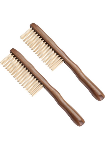 2x Doğal Sandal Ağacı Saç Tarak El Yapımı Ahşap Tarak Dolaşık Açıcı Geniş Diş Tarak Tasarımı (Yurt Dışından)