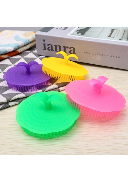 Yumuşak Silikon Şampuan Fırça Başlığı Masaj Fırçası Kişisel Bakım Banyo Ürünleri Saç Yıkama Saç Derisine Masaj Tarak (Yurt Dışından) modelleri