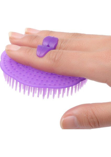 Yumuşak Silikon Şampuan Fırça Başlığı Masaj Fırçası Kişisel Bakım Banyo Ürünleri Saç Yıkama Saç Derisine Masaj Tarak (Yurt Dışından) fırsatları