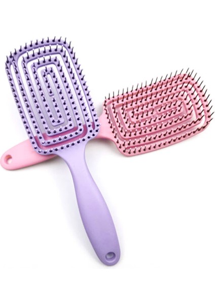 Saç Derisi Masaj Tarak Saç Fırçası Kıl Naylon Kadın Islak Kıvırcık Detangle Saç Fırçası Kaymaz Salon Kuaförlük Şekillendirici Aracı (Yurt Dışından) fırsatları