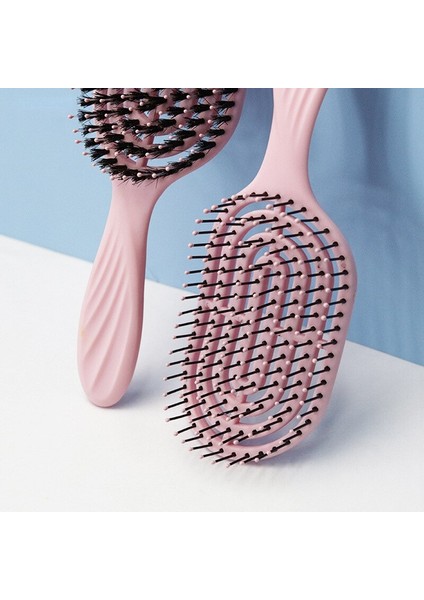 Eliptik Oyma Saç Derisi Masaj Tarak Saç Fırçası Islak Kıvırcık Detangle Saç Fırçası Salon Kuaförlük Şekillendirici Araçları (Yurt Dışından) fiyatları