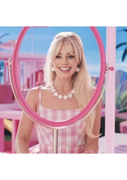 Film Barbie Barbie Çünkü Peruk Barbie Açık Altın Cosplay Peruk Mikro Kıvırcık Saç Uzun Saç Barbie (Yurt Dışından) fırsatları