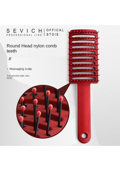 Sevıch Kız Saç Derisi Masaj Tarak Saç Fırçası Masajı Kadın Islak Kıvırcık Detangle Salon Kuaförlük Için (Yurt Dışından)