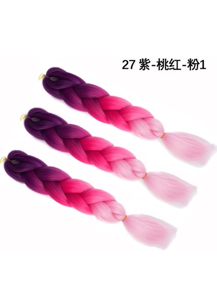 Dreadlocks At Kuyruğu Etnik Stil Örgü Hamur-Büküm Tarzı Bezler Degrade Kimyasal Elyaf Afrika Örgü Peruk At Kuyruğu (Yurt Dışından) modelleri