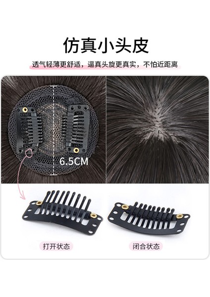 3D Boyalı Patlama Peruk Kadın Kafa Doğal Alın Görünmez Dikişsiz Saç Parçası Saç Hava Pembe Sahte Patlama (Yurt Dışından) modelleri