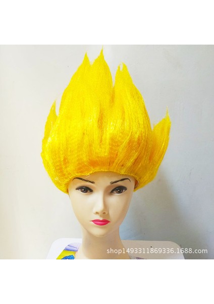 Dragon Ball Maymun Kral Cosplay Çocuk Performansı Dış Ticaret Peruk Japon Anime Çünkü Lotus Kafa Çocuk Peruk (Yurt Dışından) fırsatları