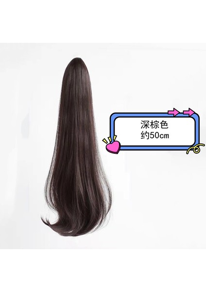 Peruk At Kuyruğu Kadın Uzun Saç Askısı Simülasyon Uzun Kıvırcık Saç Kavrama Yüksek At Kuyruğu Örgü Saç Kuyruk Mikro Rulo (Yurt Dışından) indirimleri