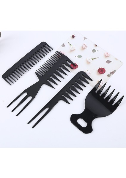 4 Adet/takım Siyah Tarak Saç Anti-Düğüm Yüksek Kaliteli Düz Tarak Aksesuarları Düz Saç Fırçası Saç Kesme Makinesi Kıvırcık Için Özel Alet (Yurt Dışından) modelleri