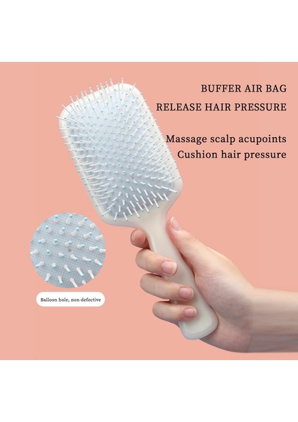Islak ve Kuru Çift Kullanımlı Masaj Hava Yastığı Tarak Kadın Saç Derisi Masaj Tarak Anti Statik Kıvırcık Saç Anti-Dolaşma Saç Fırçası (Yurt Dışından) fırsatları