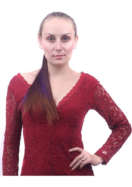 Velcro At Kuyruğu Gerçekçi Mat Ipek Uzun Düz Peruk At Kuyruğu Velcro Sarma Peruk Düz Saç At Kuyruğu (Yurt Dışından) fiyatları