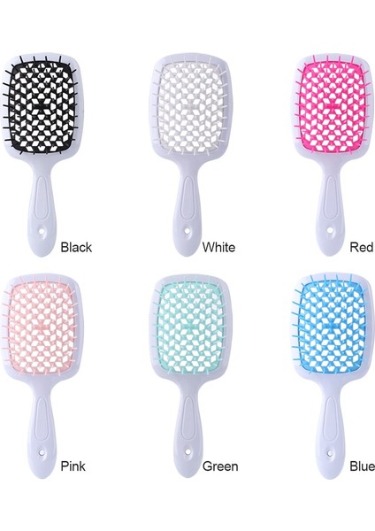Geniş Diş Hava Yastığı Tarak Kadın Saç Derisi Masaj Saç Islak ve Kuru Fırça Hava Yastığı Kıvırcık Saç Fırçası Içi Boş Izgara Tarak Dıy Şekillendirici Aracı (Yurt Dışından) indirimleri