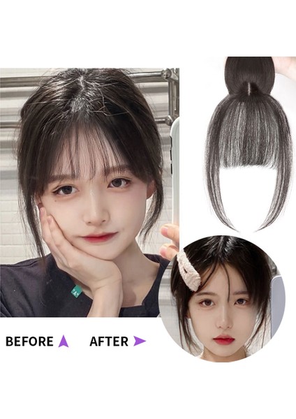 Patlama Peruk Kadın Doğal Alın Baş Peruk Parçası Gri Saçları Kapatmak Için (Yurt Dışından) indirimleri